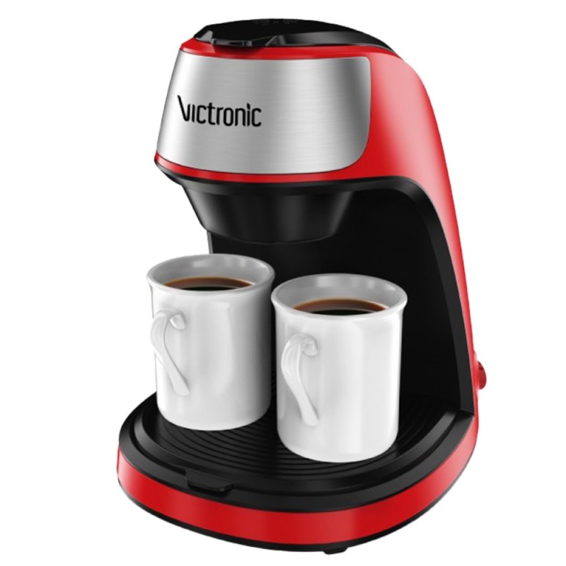 Filtru Cafea cu Doua Cesti din Ceramica, 2x125 ml, 450 W , Victronic Vc3616