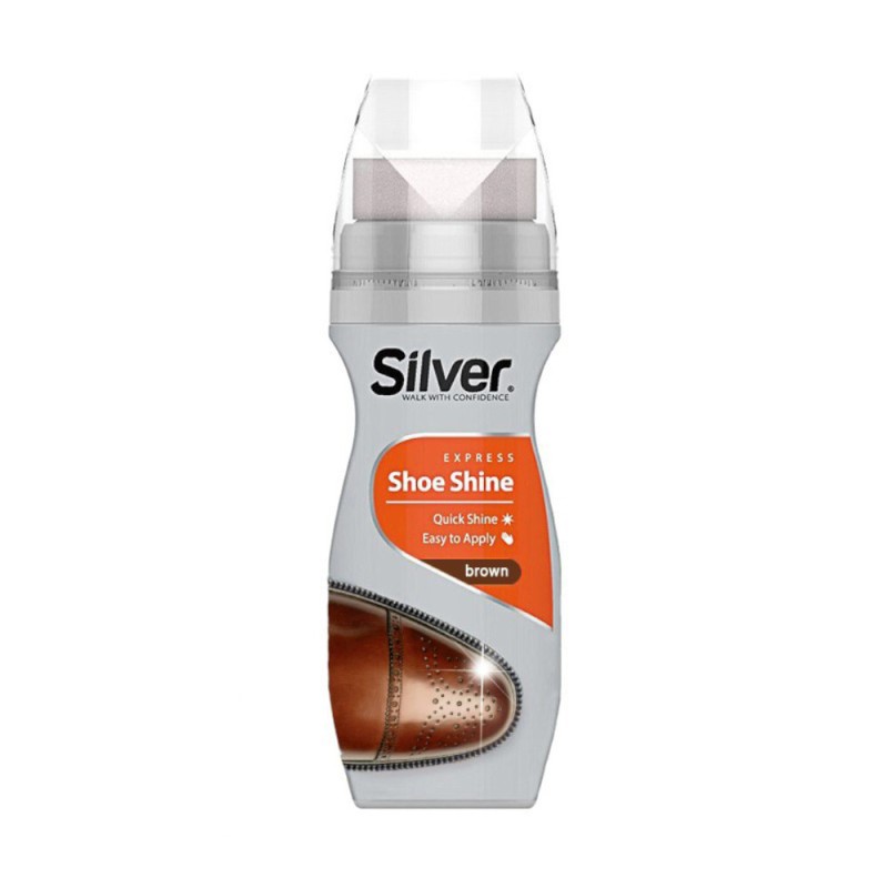 Crema Lichida pentru Pantofi Silver, Maro, 75 ml, 6 Buc