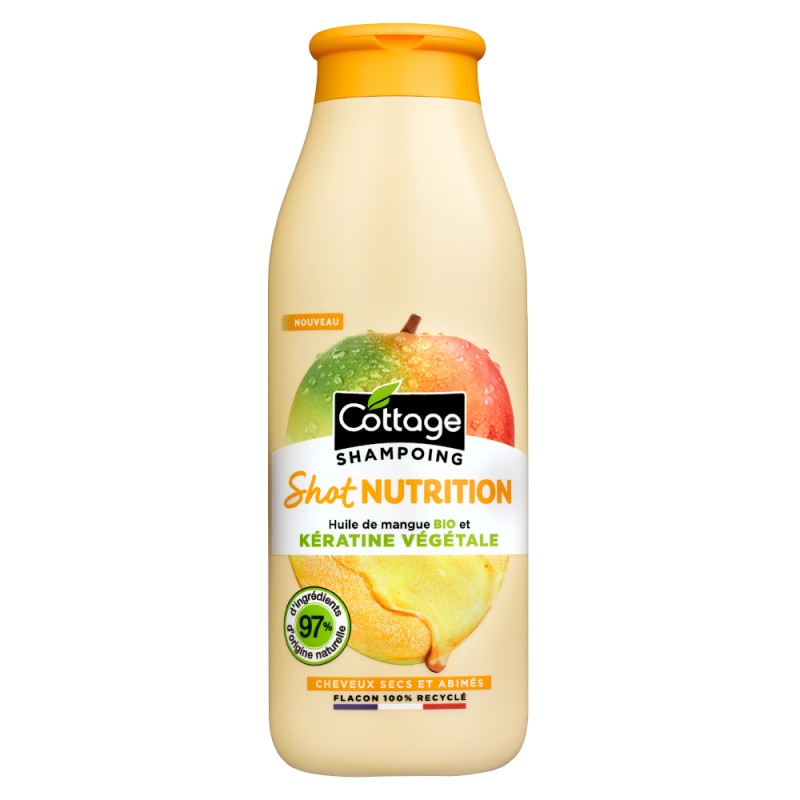 Sampon Cottage Nutrition, pentru Par Uscat, cu Mango si Keratina, 250 ml