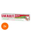 Set 2 x Pasta de Dinti Lacalut Aktiv Herbal, cu Plante Medicinale, 75 ml