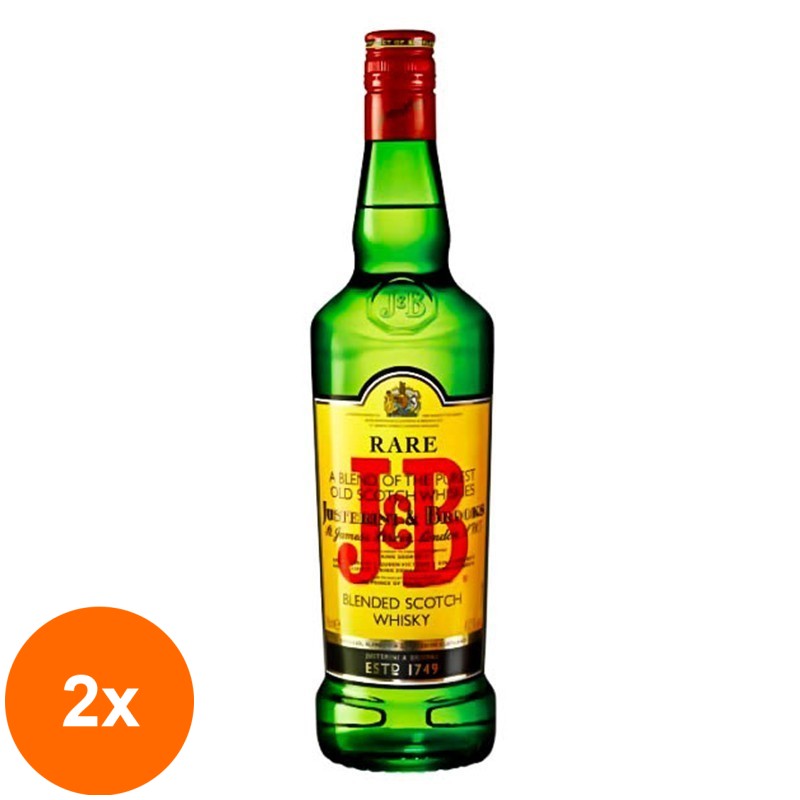 Set 2 x Whisky J&B Rare 40% Alcool, 0.7 l