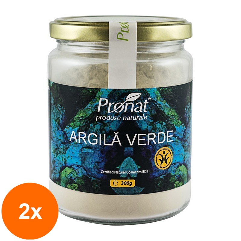 Set 2 x Argila Verde Activa Ventilata, 300 g Argital