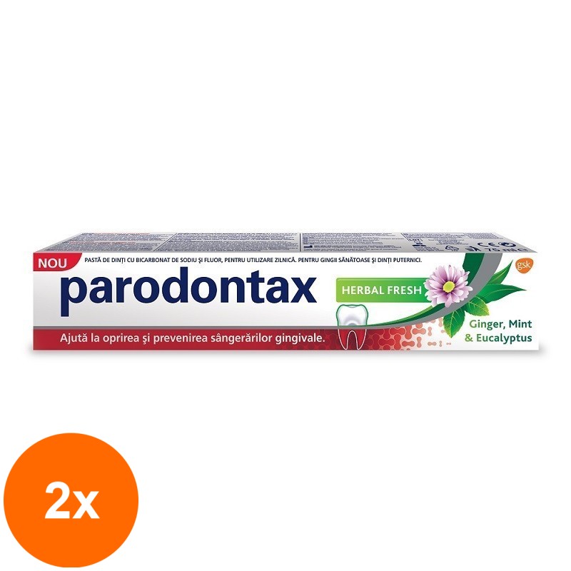 Set 2 x Pasta de Dinti Parodontax Herbal Fresh 75 ml
