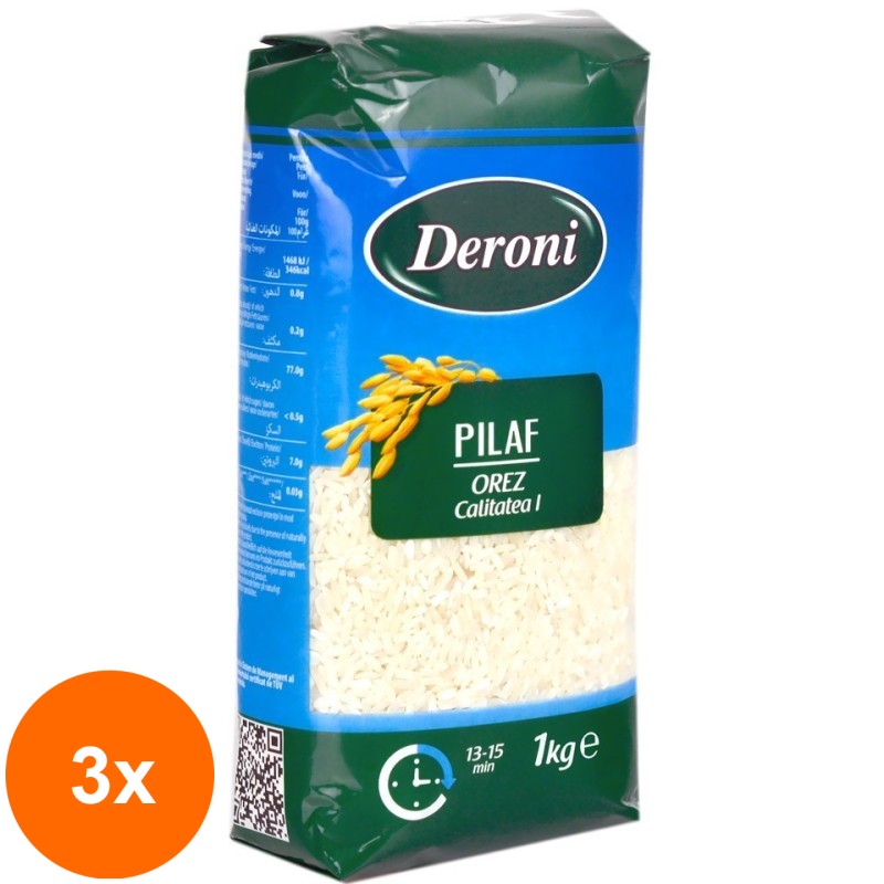Set 3 x Orez pentru Pilaf Deroni, 1 kg