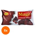 Set 8 x Croissant cu Ciocolata Glazurat Magic, 90 g
