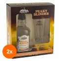 Set 2 x Pachet Gin Peaky Blinder, Spiced Dry, 40% Alcool, 0.7 l + Pahar