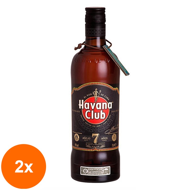 Set 2 x Rom Havana Club 7 Ani 40% Alcool 0.7 l