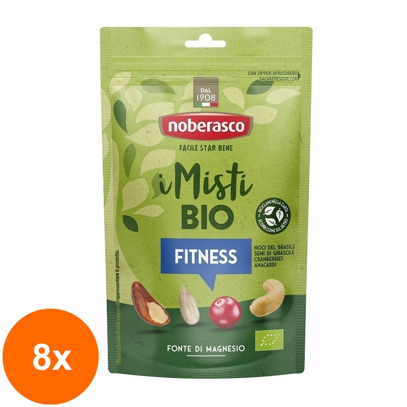 Set 8 x Mix Fructe Fitness, Noberasco, Eco, 130 g