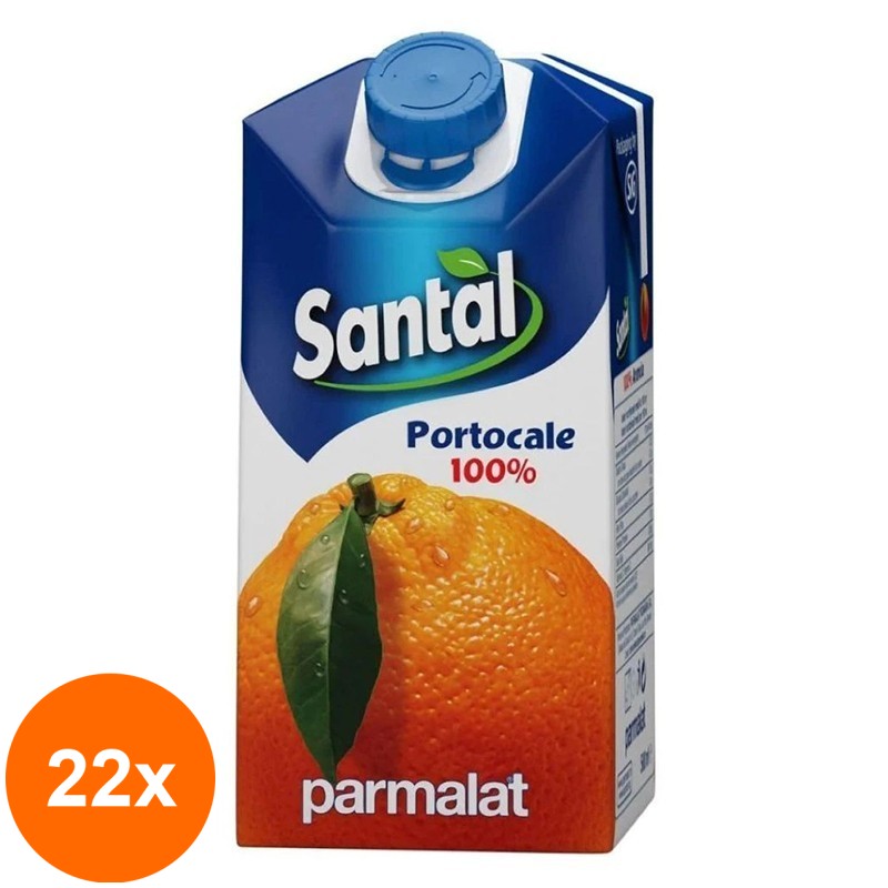 Set 22 x Suc de Portocale 100%, Santal, 0.5 l