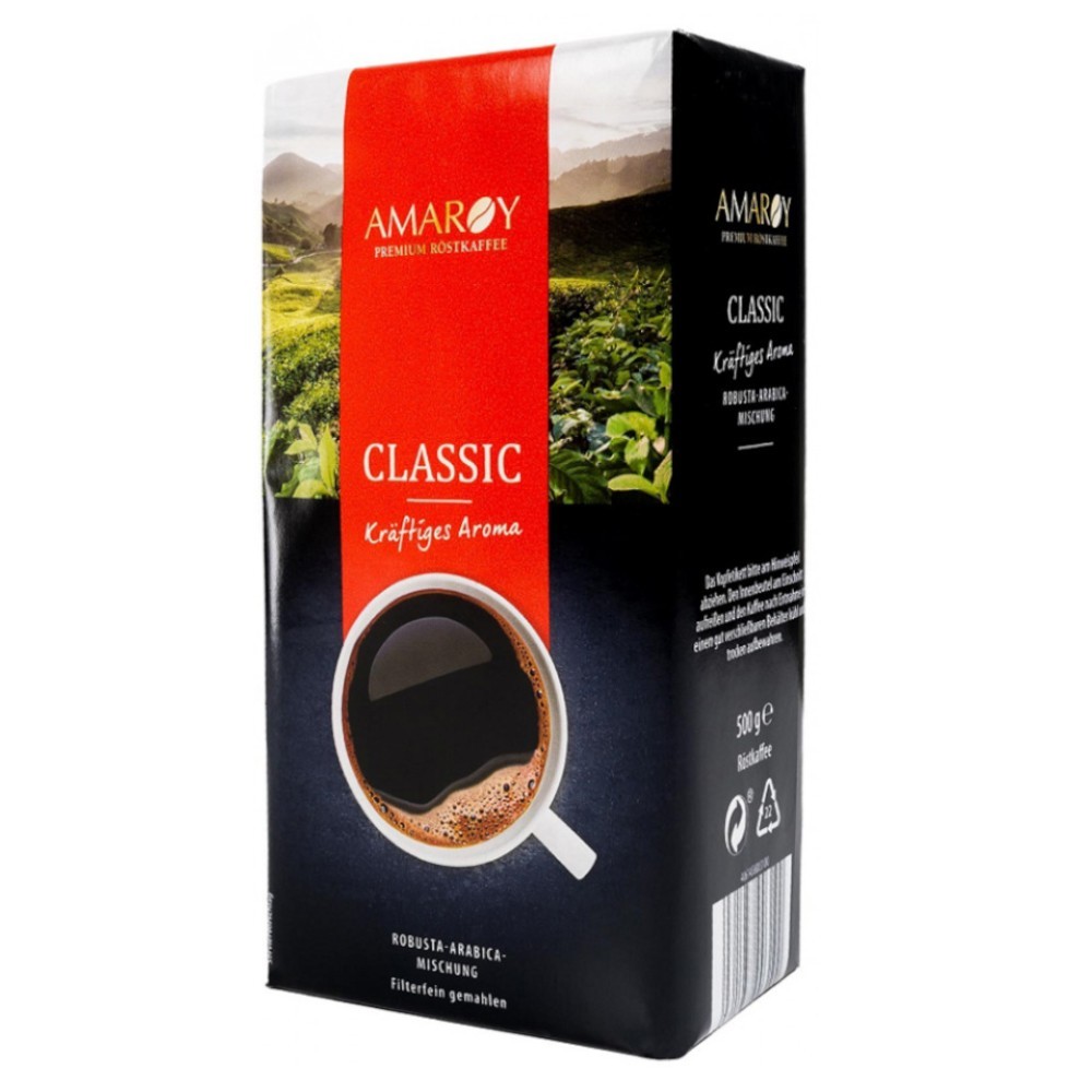 Set 2 x Cafea Macinata Amaroy Classic, 500 g