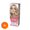Set 3 x Vopsea de Par Permanenta Loncolor Ultra 10.1 Blond Cenusiu Deschis, 100 ml