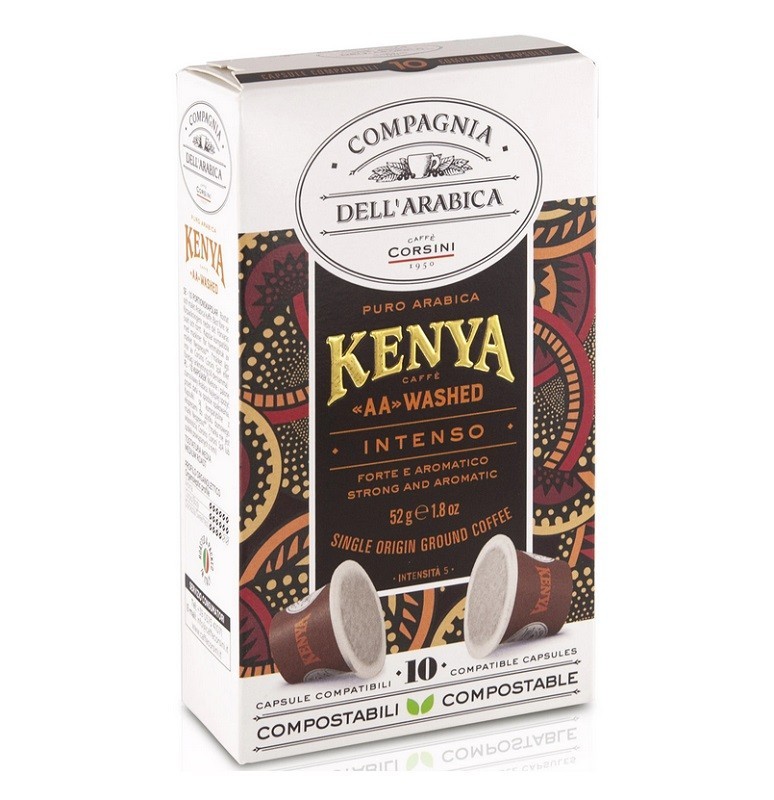 Set 9 x 10 Capsule Cafea Compagnia Dell'Arabica Corsini Kenya Aa Washed 5.2 g