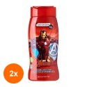 Set 2 x Gel de Dus Avengers Iron Man Naturaverde Kids cu Extract de Musetel si Galbenele din Cultura Organica 250 ml