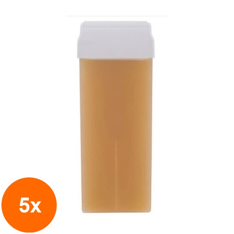 Set 5 x Ceara Epilatoare, Aplicator Lat, Beta-caroten, Roial, 100 ml