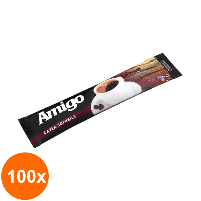 Set 100 x Cafea Solubila Amigo, 1.8 g