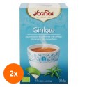 Set 2 x Ceai Bio Ginkgo, Yogi Tea, 17 Plicuri, 30.6 g