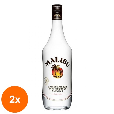 Set 2 x Rom Malibu 21% Alcool, 0.7 l...