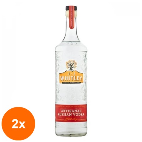 Set 2 x Vodka Artizanala JJ Whitley 40% Alcool, 0.7 l...