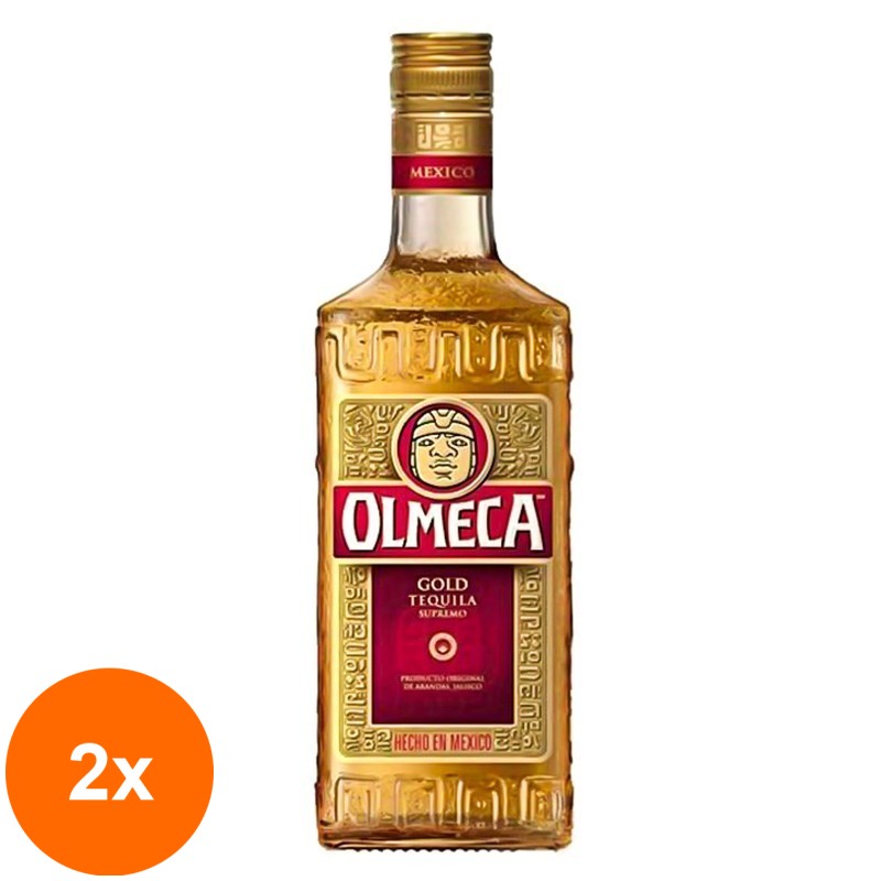Set 2 x Tequila Gold Olmeca 38% Alcool, 0.7 l