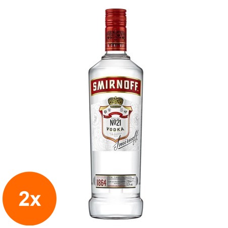Set 2 x Vodka Smirnoff Red, 40% Alcool, 0.7 l...