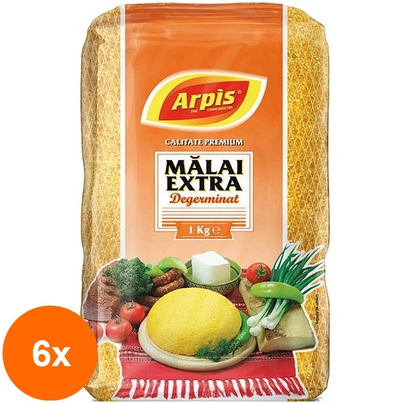 Set 6 x Malai Extra Degerminat Premium Arpis, 1 kg