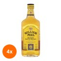 Set 4 x Whiskey William Peel Marie Brizard 40% Alcool, 0.5 l