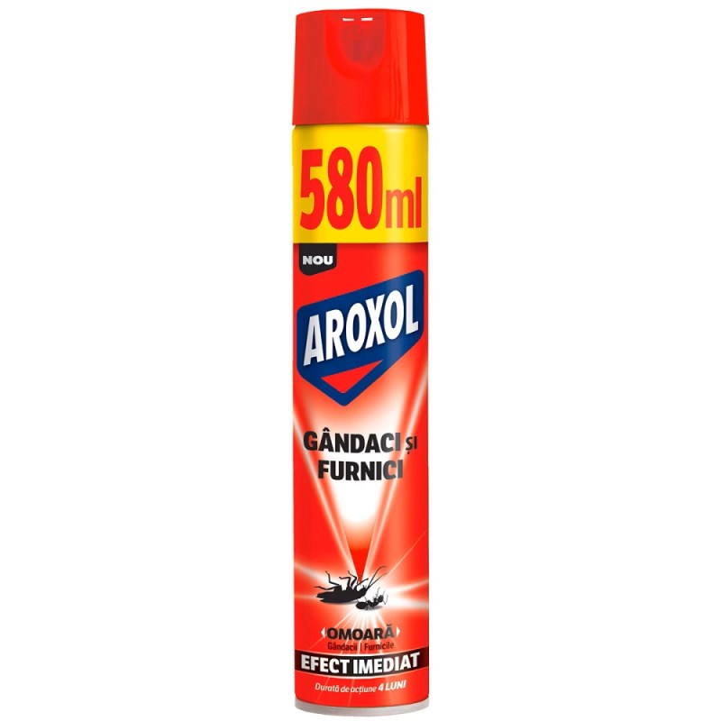 Spray Impotriva Gandacilor si Furnicilor Aroxol, 580 ml