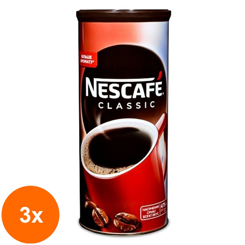 Set 3 x Cafea Instant Nescafe Classic, 475 g