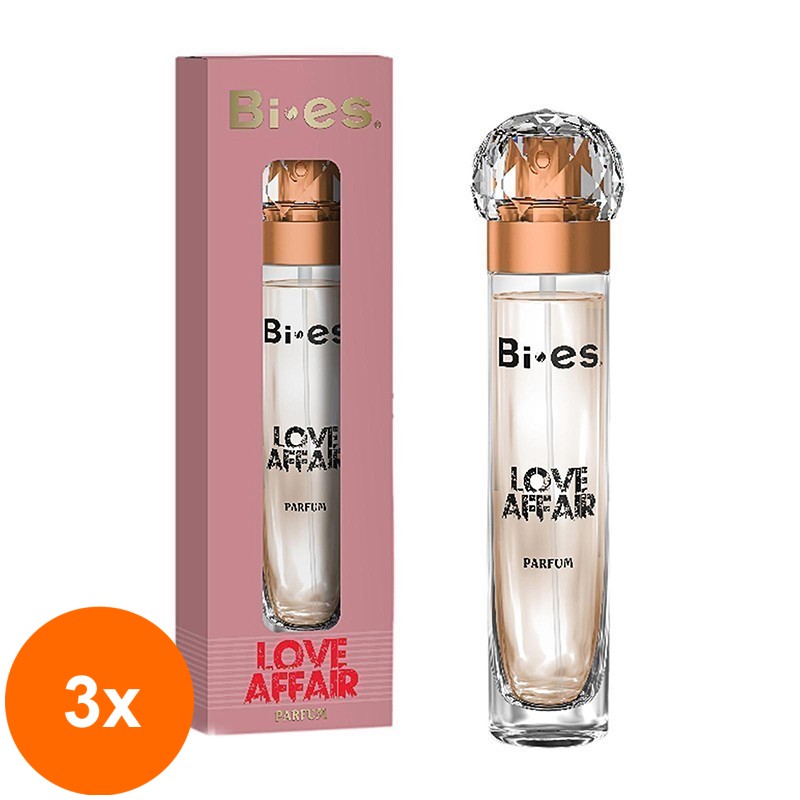 Set 3 x Apa de Parfum Bi-es pentru Femei Love Affair 15 ml