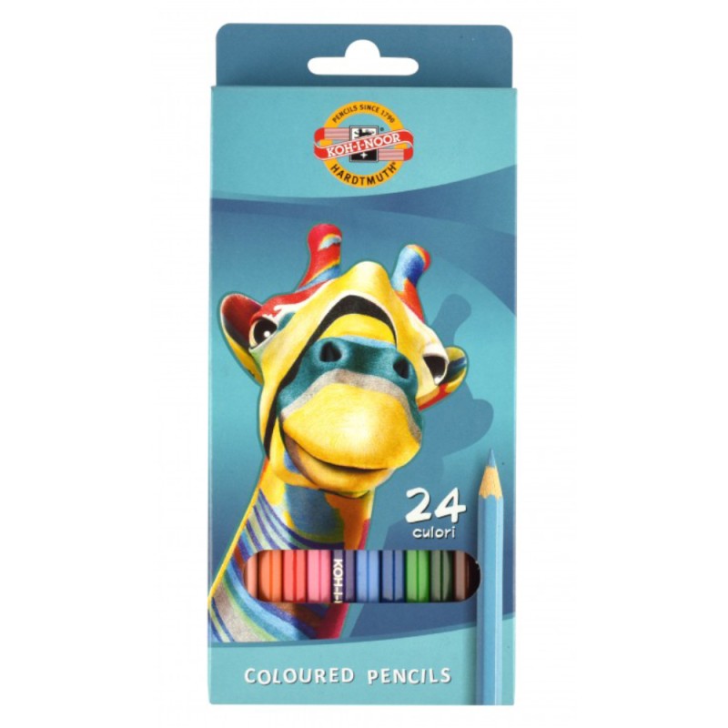 Creioane Colorate, Colectia Girafa, 24 Culori