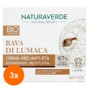 Set 3 x Crema de Fata Bio Anti-rid Naturaverde, cu Extract de Melc, 50 ml