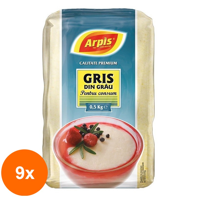 Set 9 x Gris din Grau Premium Arpis, 500 g