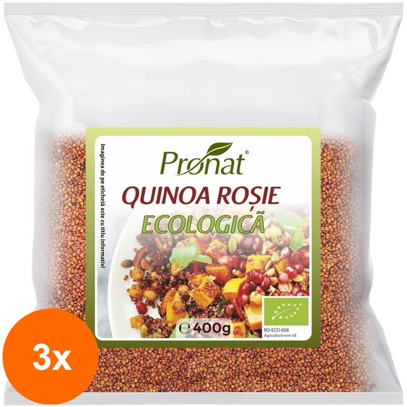 Set 3 x Quinoa Rosie Bio, 400 g
