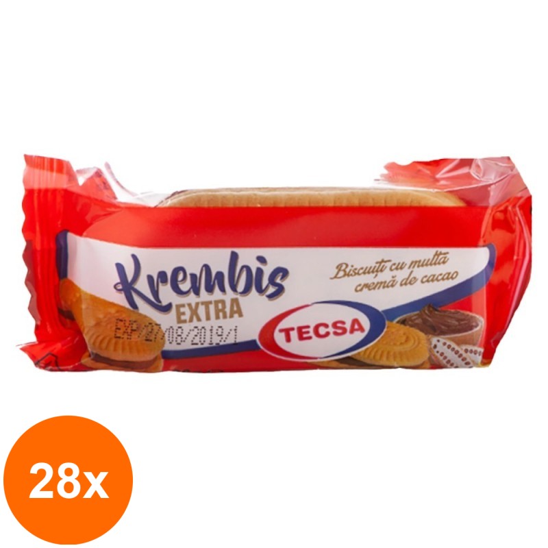 Set 28 x Eugenii cu Cacao Tecsa Krembis Extra, 36 g