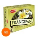 Set 5 x Conuri Parfumate, Frangipani