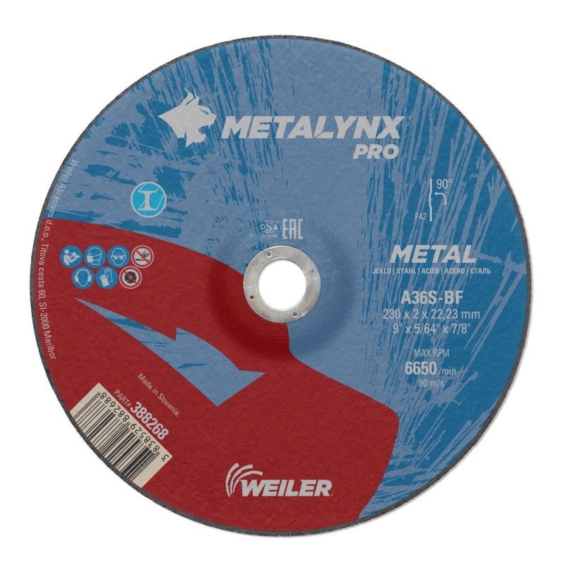 Disc Abraziv, Debitare Professional, 230 x 2.0 mm, Metal, SW