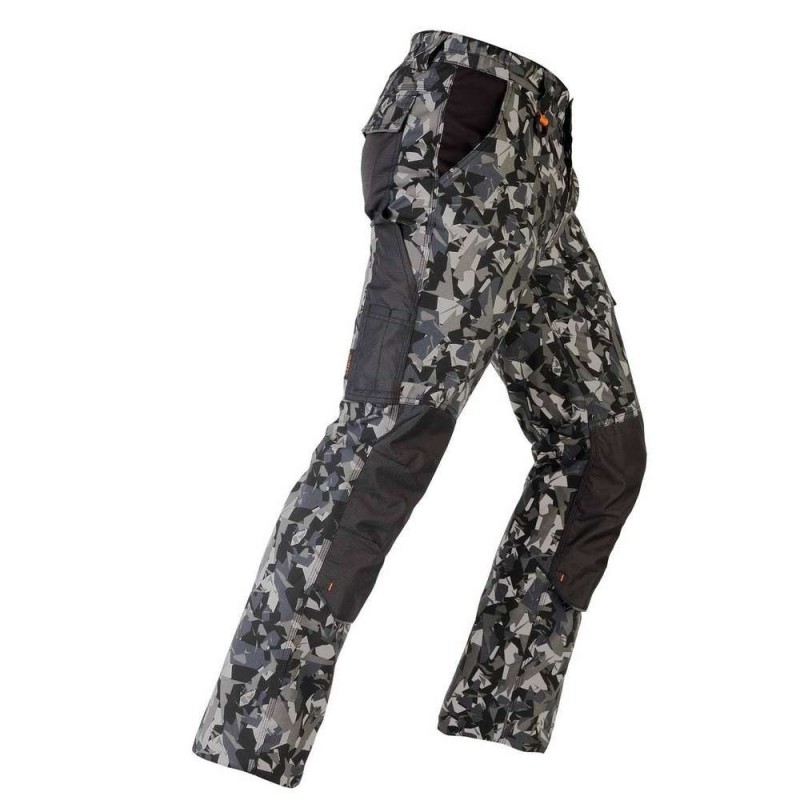 Pantaloni Tenere Pro Camouflage, Gri, Masura M, Kapriol