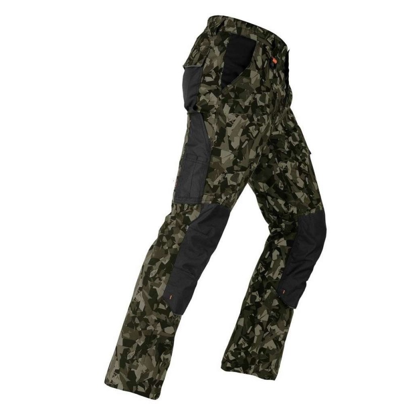 Pantaloni Tenere Pro Camouflage, Verde, Masura L, Kapriol