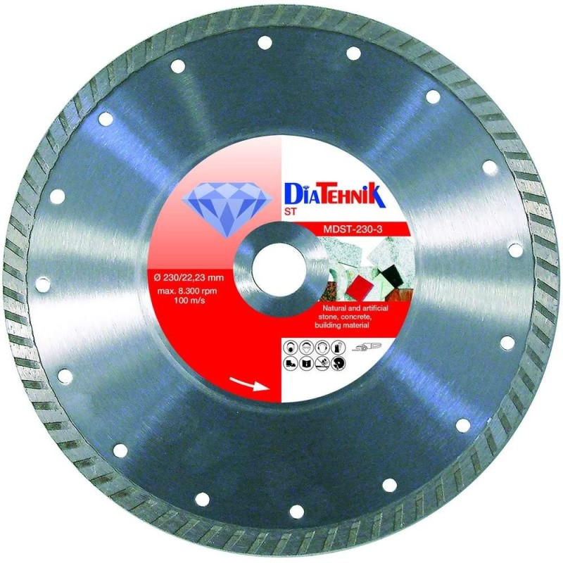 Disc Diamantat DY, 230 x 22,23 mm, pentru Materiale Constructii, SQ
