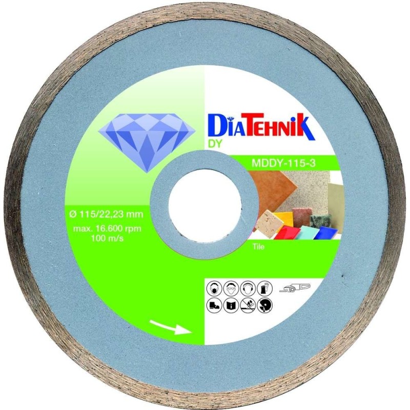 Disc Diamantat DY, 115 x 22,23 mm, pentru Ceramica, SQ