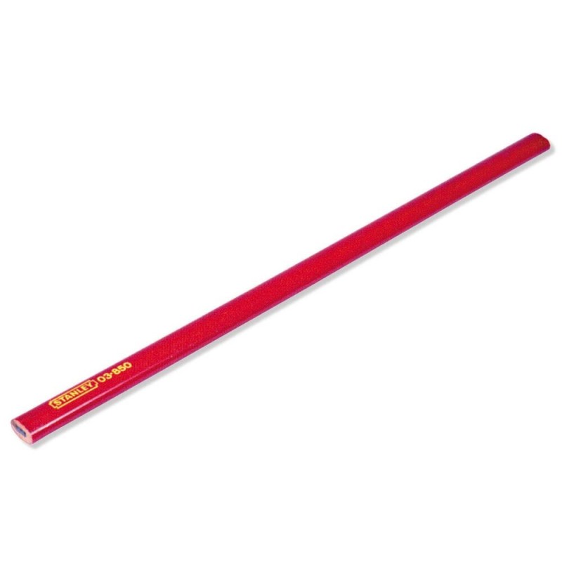 Creion Tamplarie HB, Rosu, 300 mm, Stanley