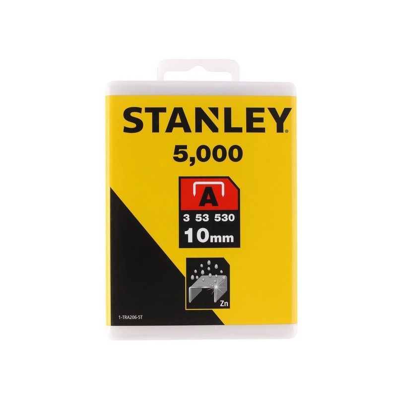Set 5000 Capse pentru Aplicatii Uzuale, Tip A, 10 mm, Stanley