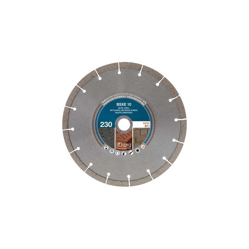Disc Diamantat BSXE10, Diametru de 230 x 22.23 mm, pentru Beton, Materiale constructii, Diewe 