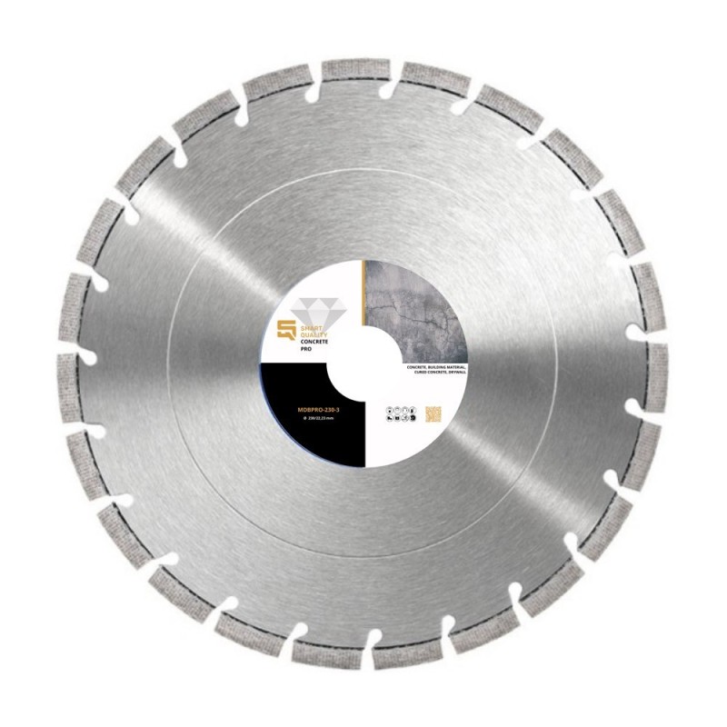 Disc Diamantat Beton, 230 x 22,23 mm, pentru Beton Armat, Universal, Vechi, SQ