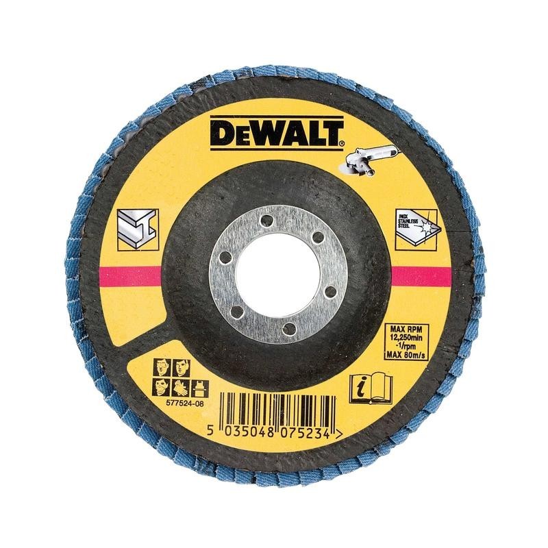 Disc Lamelar pentru Metal, 36GR, 125 mm, DeWALT