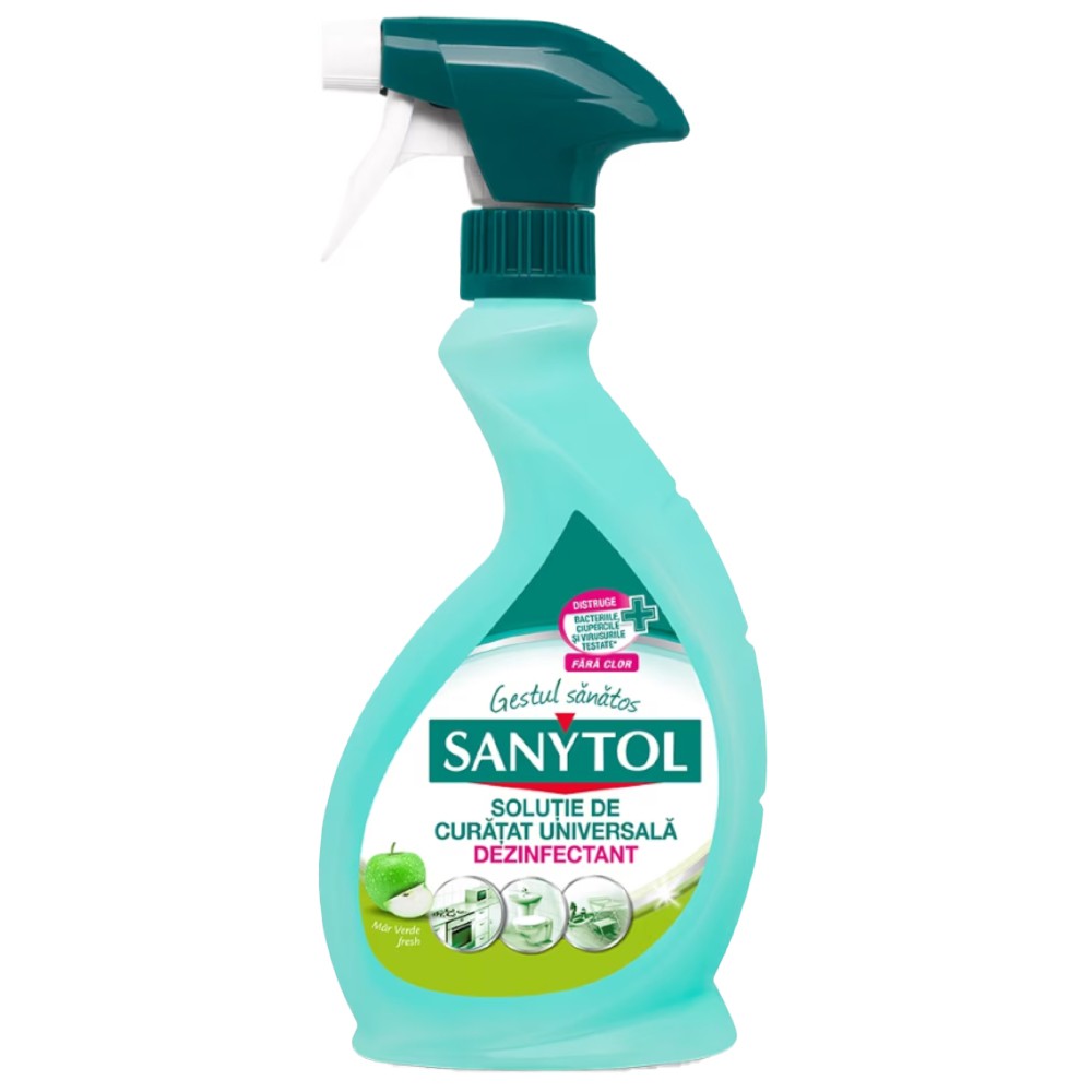 Solutie de Curatat Universala Dezinfectant Sanytol Mar Verde, 500 ml