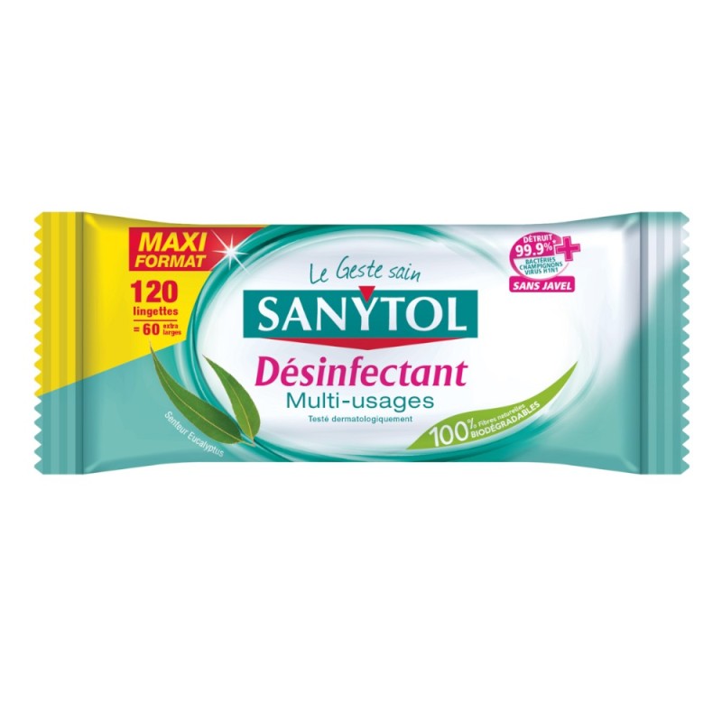 Servetele Umede Dezinfectante Multisuprafete Sanytol, Maxi Format