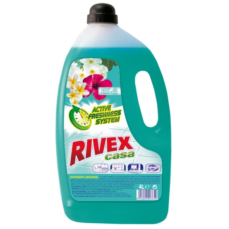 Detergent Universal Rivex Casa Flori Smarald, 4 l