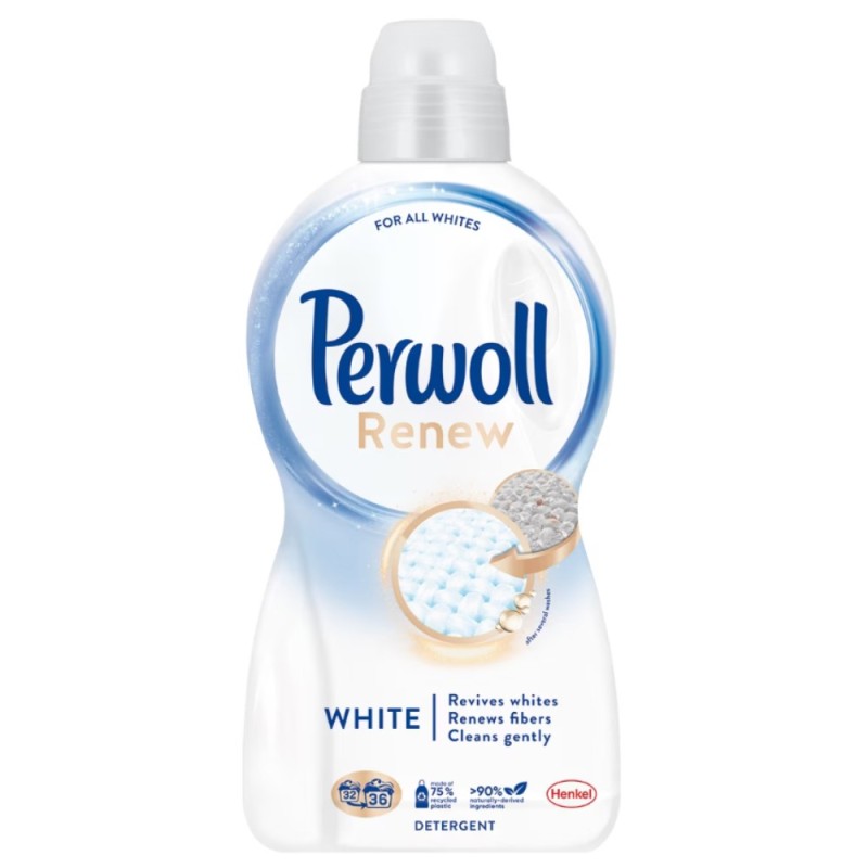 Detergent de Rufe Lichid Perwoll Renew White, 36 Spalari, 1.98 l