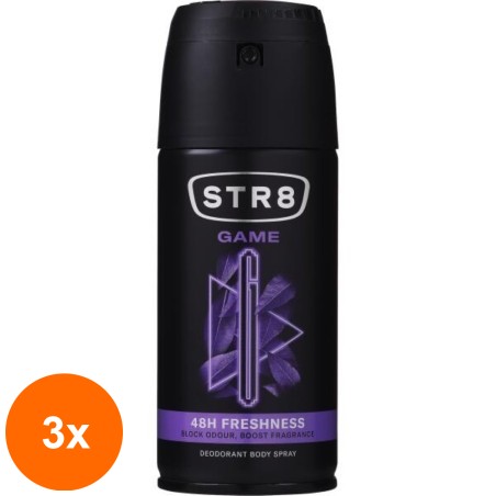 Set 3 x Deodorant Spray STR8, Game, Barbati, 150 ml...